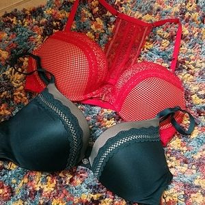 VS push up bra bundle 32c